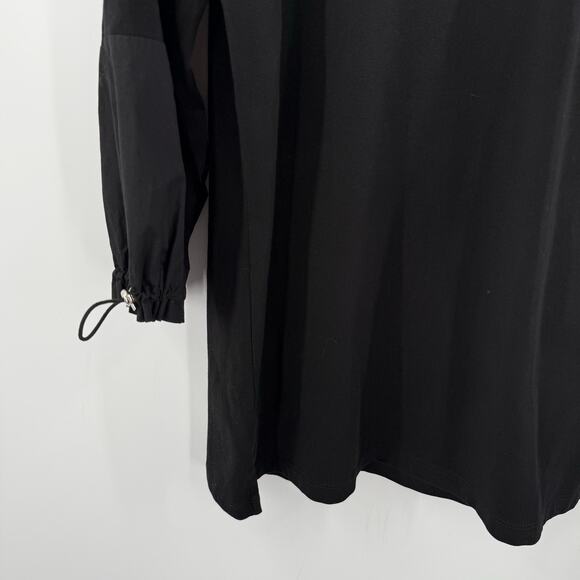 E.L.I. Top Size Medium Black Luxury Knit Peruvian Pima Cotton Stretch Drawstring - Picture 7 of 13